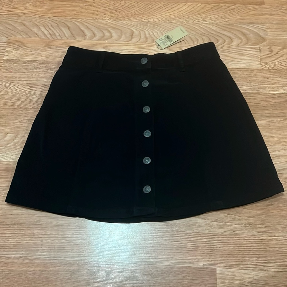 American Eagle Outfitters High Wasted Button Down corduroy Skirt Sz 6